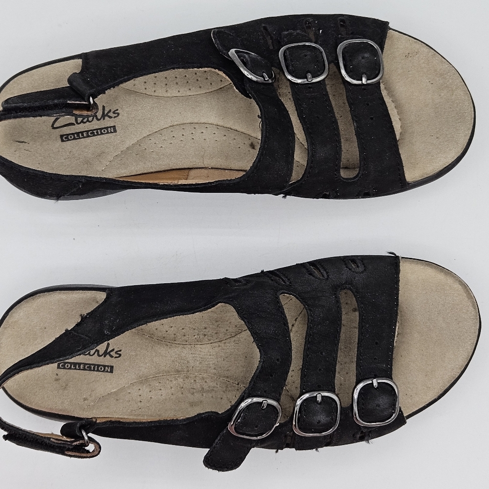 Clarks Saylie 3 strap sandals size 6 - Picture 11 of 15
